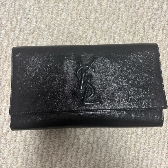 Yves Saint Laurent Black Clutch - Picture 1 of 3